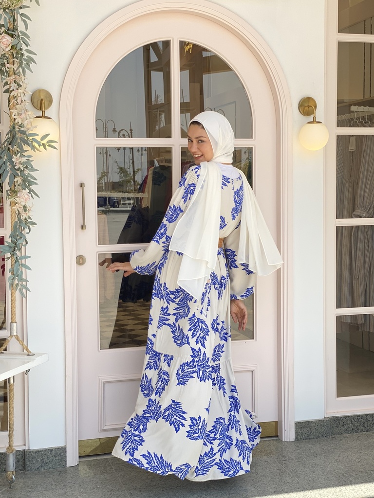 Blue Esty Dress Fabric Tales